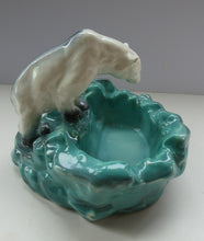 Load image into Gallery viewer, 1930s Art Deco Ditmar Urbach Czech Ceramic Polar Bear Bowl
