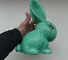 Load image into Gallery viewer, 1930s LARGEST Sylvac Green Rabbit No. 1028 10 1/2 inches
