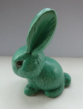 Load image into Gallery viewer, 1930s LARGEST Sylvac Green Rabbit No. 1028 10 1/2 inches
