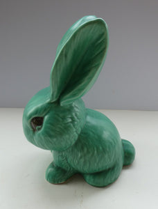 1930s LARGEST Sylvac Green Rabbit No. 1028 10 1/2 inches