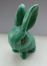 Load image into Gallery viewer, 1930s LARGEST Sylvac Green Rabbit No. 1028 10 1/2 inches
