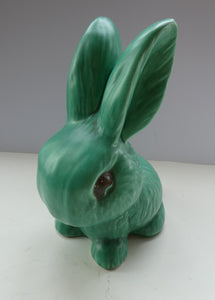 1930s LARGEST Sylvac Green Rabbit No. 1028 10 1/2 inches