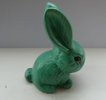 Load image into Gallery viewer, 1930s LARGEST Sylvac Green Rabbit No. 1028 10 1/2 inches
