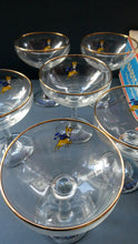 Load image into Gallery viewer, Boxed Set of Six 1960s Babycham Glasses. Plus 3 1950s Babycham Glasses
