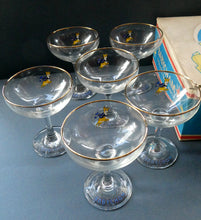 Load image into Gallery viewer, Boxed Set of Six 1960s Babycham Glasses. Plus 3 1950s Babycham Glasses
