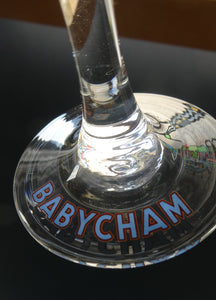 Boxed Set of Six 1960s Babycham Glasses. Plus 3 1950s Babycham Glasses