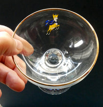 Load image into Gallery viewer, Boxed Set of Six 1960s Babycham Glasses. Plus 3 1950s Babycham Glasses
