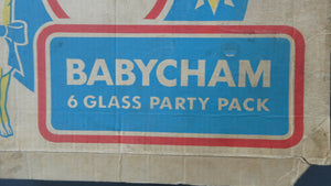 Boxed Set of Six 1960s Babycham Glasses. Plus 3 1950s Babycham Glasses