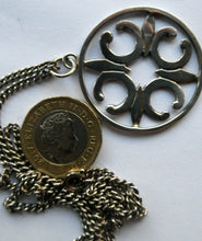 Load image into Gallery viewer, Beautiful Large Vintage 1970s Hallmarked Silver Scottish ORTAK Pendant by Malcolm Gray
