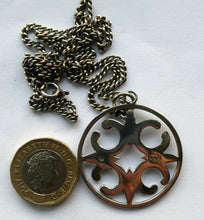 Load image into Gallery viewer, Beautiful Large Vintage 1970s Hallmarked Silver Scottish ORTAK Pendant by Malcolm Gray
