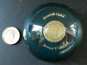 Scottish Gold James V Ducat Copy Resin Paperweight ScotGold of Banchory