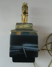 Load image into Gallery viewer, SCOTTISH POTTERY. Rare Margery Clinton Lustre Cube Shaped Lamp Base
