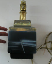 Load image into Gallery viewer, SCOTTISH POTTERY. Rare Margery Clinton Lustre Cube Shaped Lamp Base
