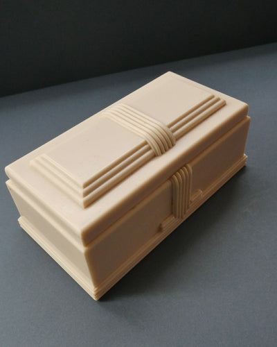 1930s ART DECO Heavy Early Plastic Cigar or Cigarette Box by Buttner Pipe Company