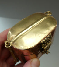 Load image into Gallery viewer, Collectable PAIR of Vintage 1930s Indian Brass and Copper Hanging Pillow Shape Purses
