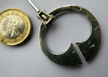 Load image into Gallery viewer, Vintage 1940s Scottish Silver Penannular Brooch or Clock Pin. Designed by Robert Allison

