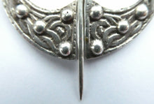 Load image into Gallery viewer, Vintage 1940s Scottish Silver Penannular Brooch or Clock Pin. Designed by Robert Allison
