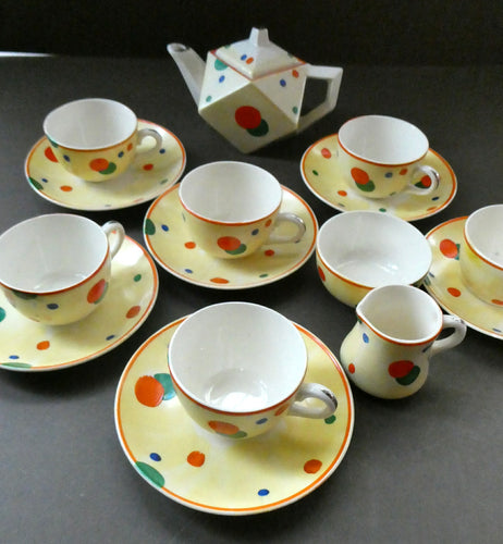 1930s Art Deco Crown Ducal Ware England Demitasse Espresso Cups