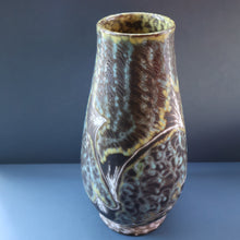 Load image into Gallery viewer, DANISH POTTERY. Large 1950s Soholm Pottery Sculpture Vase. Signed by Svend Aage Jensen. 13 1/4 inches
