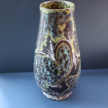 Load image into Gallery viewer, DANISH POTTERY. Large 1950s Soholm Pottery Sculpture Vase. Signed by Svend Aage Jensen. 13 1/4 inches
