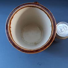 Load image into Gallery viewer, SCOTTISH POTTERY. Antique PORT DUNDAS (Glasgow) Stoneware Crock with Handle. DANISH DAIRY
