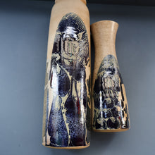 Load image into Gallery viewer, STUDIO POTTERY. Tall Vase with Abstract Floral Motifs. Crich Pottery (Diana Worthy)
