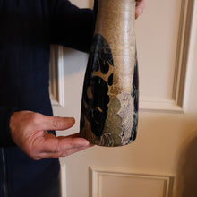 Load image into Gallery viewer, STUDIO POTTERY. Tall Vase with Abstract Floral Motifs. Crich Pottery (Diana Worthy)
