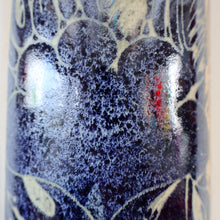 Load image into Gallery viewer, STUDIO POTTERY. Very Tall Vase with Abstract Floral Motifs. Crich Pottery (Diana Worthy)
