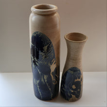 Load image into Gallery viewer, STUDIO POTTERY. Very Tall Vase with Abstract Floral Motifs. Crich Pottery (Diana Worthy)
