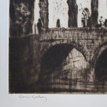 Load image into Gallery viewer, AUSTRALIAN ARTIST. Lionel Arthur Lindsay (1874 - 1861) Drypoint Etching.  St Lesmes, Burgos (1926)
