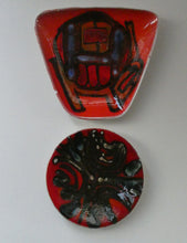 Load image into Gallery viewer, PAIR of 1970s Poole DELPHIS Dishes. Both Abstract Designs by Carol Cutler
