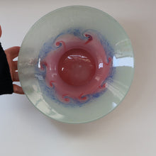 Load image into Gallery viewer, SCOTTISH GLASS. Fabulous Scottish VASART Shallow Bowl with Rim. 9 3/4 inches diameter
