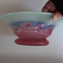 Load image into Gallery viewer, SCOTTISH GLASS. Fabulous Scottish VASART Shallow Bowl with Rim. 9 3/4 inches diameter
