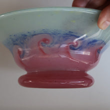 Load image into Gallery viewer, SCOTTISH GLASS. Fabulous Scottish VASART Shallow Bowl with Rim. 9 3/4 inches diameter
