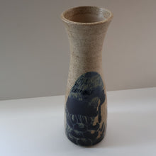 Load image into Gallery viewer, STUDIO POTTERY. Tall Vase with Abstract Floral Motifs. Crich Pottery (Diana Worthy)
