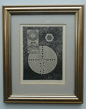 Load image into Gallery viewer, SCOTTISH ART. Alfons Bytautas, RSA. Mystical Symbols Etching. Pencil Signed
