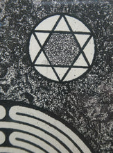 Load image into Gallery viewer, SCOTTISH ART. Alfons Bytautas, RSA. Mystical Symbols Etching. Pencil Signed
