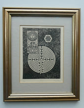 Load image into Gallery viewer, SCOTTISH ART. Alfons Bytautas, RSA. Mystical Symbols Etching. Pencil Signed
