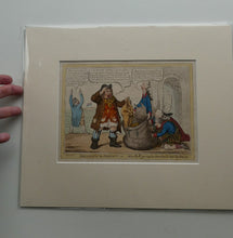 Load image into Gallery viewer, James Gillray Georgian Print. Opening of the Budget 1796
