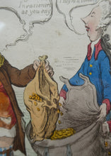 Load image into Gallery viewer, James Gillray Georgian Print. Opening of the Budget 1796
