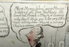 Load image into Gallery viewer, James Gillray Georgian Print. Opening of the Budget 1796
