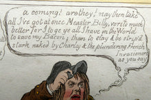 Load image into Gallery viewer, James Gillray Georgian Print. Opening of the Budget 1796
