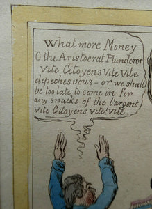 James Gillray Georgian Print. Opening of the Budget 1796