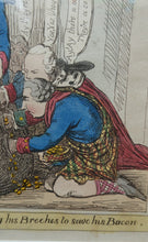 Load image into Gallery viewer, James Gillray Georgian Print. Opening of the Budget 1796
