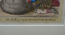 Load image into Gallery viewer, James Gillray Georgian Print. Opening of the Budget 1796
