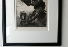 Load image into Gallery viewer, French Art: James TISSOT (1836 - 1902). The Hammock or Le Hamac (1880). Etching and Drypoint. Framed
