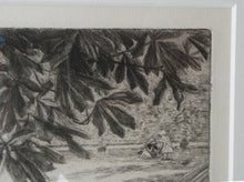 Load image into Gallery viewer, French Art: James TISSOT (1836 - 1902). The Hammock or Le Hamac (1880). Etching and Drypoint. Framed
