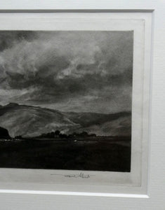 ORIGINAL SIGNED Frank Short Mezzotint. Shap Fell, Cumberland. ARTIST'S PROOF