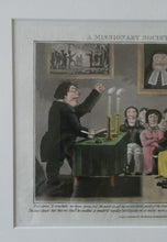 Load image into Gallery viewer, Extremely Rare GEORGIAN Print Entitled &quot;A Missionary Society Meeting&quot;. Published 1826
