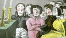 Load image into Gallery viewer, Extremely Rare GEORGIAN Print Entitled &quot;A Missionary Society Meeting&quot;. Published 1826
